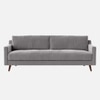 Reiti Velvet 3 Seater Sofa in Grey Colour