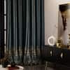 Stoa Paris Satin Long Door Curtains, 300 TC Dimout Home Furnishing Curtains,  Aesthetic Parda,,  Decoration, Pack of 1, Versailles - Emerald Royale
