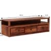 Mercury Solid Wood TV Cabinet in Honey