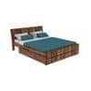 Hainan Platform Storage Queen Bed In Brown Finish