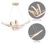 Noleon Rose Gold 3 Colour Led Chandelier Ceiling Light