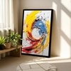 The Castle Decor Modern Abstract Wall Art Framed Painting 20x30 Inch Style 2