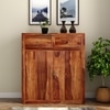 Mars Solid Wood Shoe Rack in Natural Finish