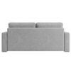 Alfon 3 Seater Velvet Pull Out Sofa Cum Bed with Storage In Grey