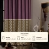 Stoa Paris Satin Curtain for Door, 70% Blackout Curtains, Set of 2, Versailles - Royal Rouge with Back Lining