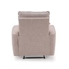 Canyon One Seater Manual Fabric Recliner in Greige Beige Colour