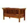 Haveli 2 Seater Wooden Sofa (Orange Colour, Honey Finish)