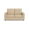 Apollo High Back 2 Seater Fabric Sofa in Pearl Colour