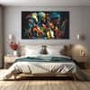 The Castle Decor Music Art Wall Painting Wooden Framed Digital Painting 27x48 Inch (Style 2)