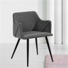 Hanner Metal Accent Chair in Grey Colour