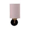Devansh Metal Electric Wall Light in Black Colour with Grey Shade Count of 1 Light