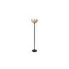 Boone Black Bamboo Shade Floor Lamp