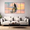 The Castle Decor Lord Shiva Heaven Wall Art Set of 5 27x48 Inch