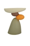 Round Stone Design Resin Showpiece Artistic Decorative Home Accent