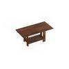 Osnale Engineered Wood Rectangular Shape Coffee Center Sofa Tea/Teapoy Console Table For Sofa Set Living Room Home Hall (Brown Maple)