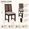 Alaca Sheesham Wood Dining Chairs in Provincial Teak Finish Set of 2