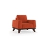 Granada Premium 1 Seater Fabric Sofa in Lava Colour