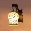 Devansh Solid Wood Electric Wall Light in Brown Colour with Multi Shade Count of 1 Light