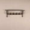 Brentwood Wooden Wall Shelf Organiser With Key Holders