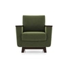Corby Essential 1 Seater Fabric Sofa In Moss Green