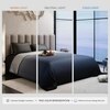 Stoa Paris Comforter for King Size Bed, 300 TC Ultra Satin Fabric  Taupe Sapphire