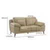 Europa 2 Seater Leatherette Sole in Light Green Colour