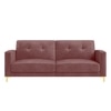 Novelle 3 Seater Click-Clack Sofa cum Bed  in Pink Colour