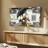 Dark Street Art Money Theme Canvas Wall Painting Home Decor 22x46 Inch