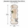 The Artment Black Meander Unbreakable Floor Mirror For Home (160 X 60 CM)