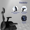 Eterna High Back Ergonomic Study Chair in Black Colour