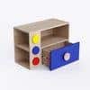 Building Blocks Storage Unit In Oak & Blue Colour