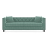 Windsor Luxe 3 Seater Fabric Sofa in Dusty Turquoise Velvet Colour