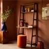 Noah Mid Century Solid Wood Bookshelf in Brown Colour