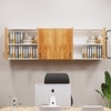 6 Doors Modular Wall Mounted Kitchen Cabinet With Adjustable Shelf In Highland Pine Finish