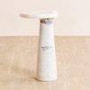 Fior Marble Side Table in White Colour
