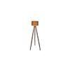 Thor Black Cotton Shade Floor Lamp