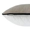 Diamond Linen Sand  And Ivory Cotton Cushion Cover 18X18 Inches