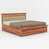 Foresta Box Storage Solid Wood Bed King Size in Natural Finish