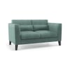 Lewis 2 Seater Fabric Sofa in Dusty Turquoise Velvet Colour