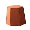 Prism Orange Pouf Ottoman Set Of 2
