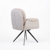 Cotton Fabric Dining Chair in Beige Colour