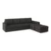 Apollo Sofa (Colour : Graphite Grey, Cushion : Hard, Back Type : Regular, Seating Capacity : Right Aligned 3 Seater + Right Aligned Chaise)