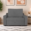 Step  Pull Out Sofa cum Bed  in Dark Grey Colour