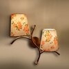 Devansh Metal Electric Wall Light in Gold Colour with Multi Shade Count of 2 Lights