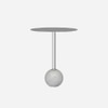Metalsmith Marble Side Table in Silver Finish