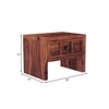 Tiana Solid Wood Bedside Table in Teak Finish