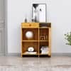 Hexa Red Multipurpose Storage Cabinet With 1 Drawer 1 Door in Giant Wood Colour