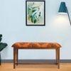 Aegiale Solid Wood Bench In Provincial Teak Finish
