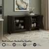 Koro Solid Wood Sideboard In Dark Chestnut Finish