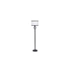 Colt Multicolour Fabric Floor Lamp with Black Iron Base